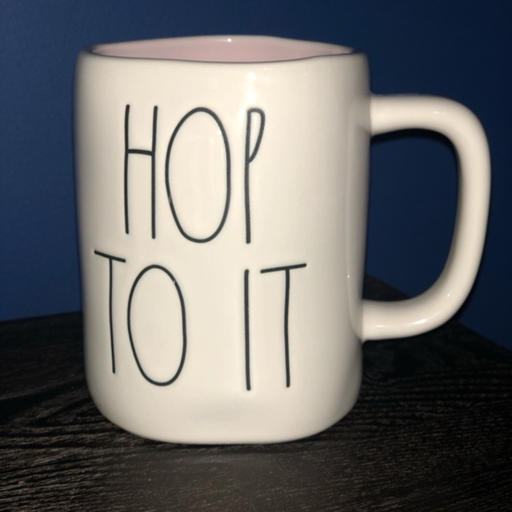 NWT Rae Dunn “Hop To It” mug